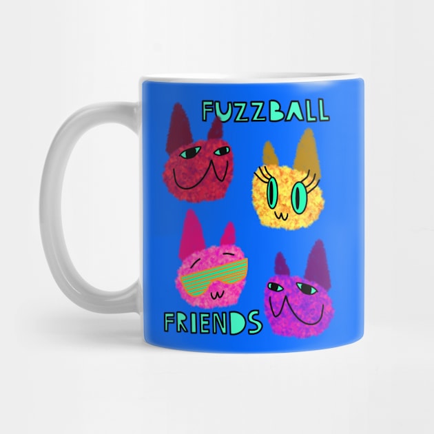 Fuzzy Cats FFF Fuzzball Friends Forever by chowlet